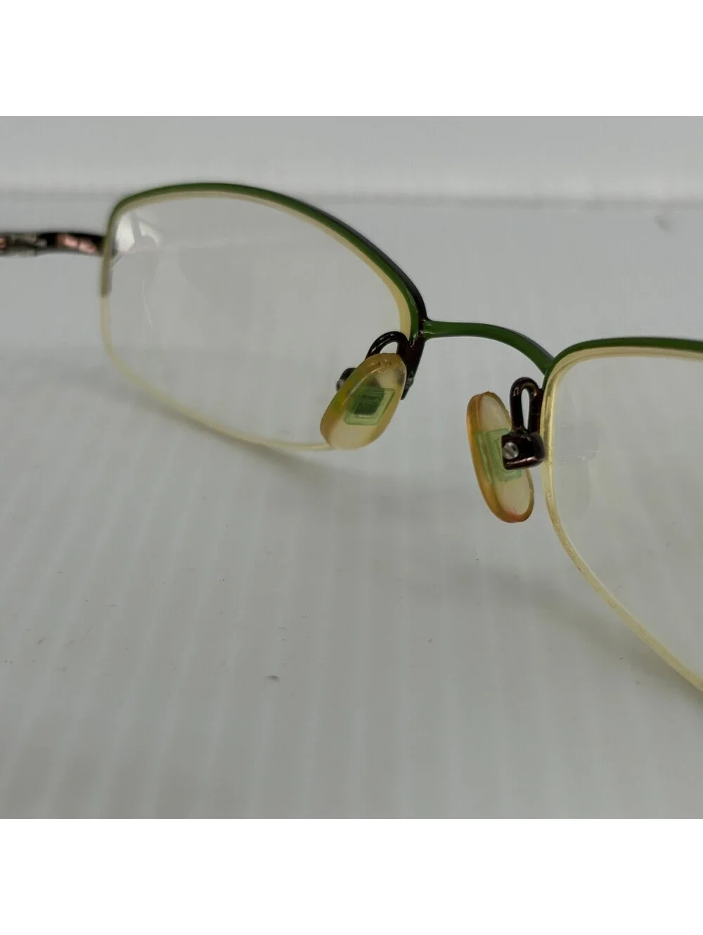Kate Spade Marcy 0FH5 Green Brown Semi Rimless Frames Only Made In Italy